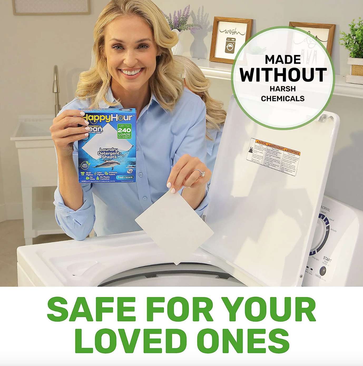 Happy Hour Laundry Detergent Sheets 240 Loads