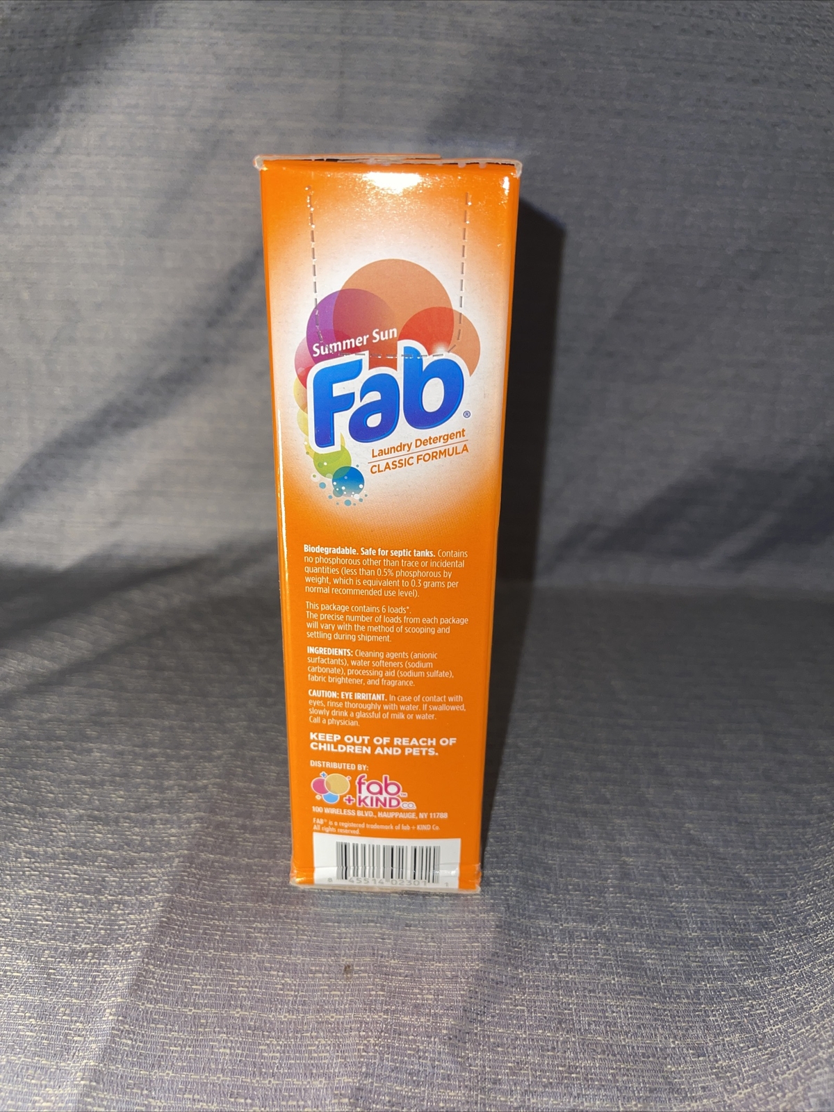 Lot Of 3 20oz Box Fab Summer Sun Laundry Detergent with Sparkling Stain Fighters