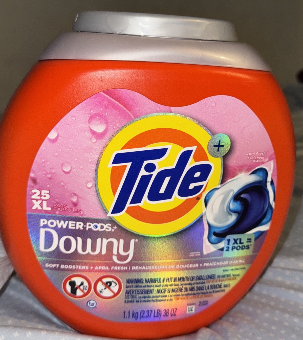Tide + Downy Power Pods Downy April Fresh Scent Tide Pods 25 Xl Ct Loads 38 Oz