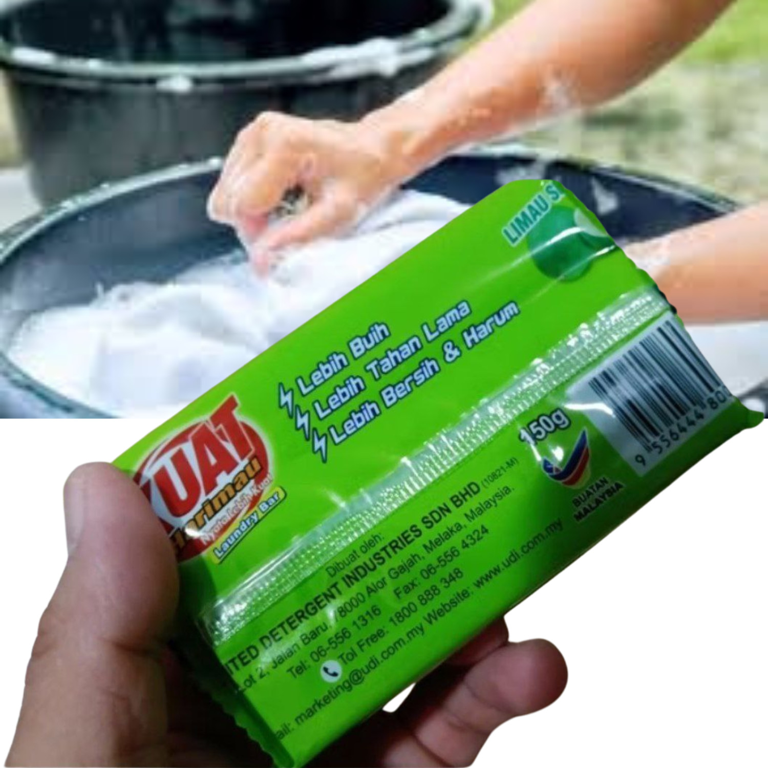 5/4 KUAT Detergent Bar Laundry Bar Soap Powerful Cleaning Lemon Flower Fragrance