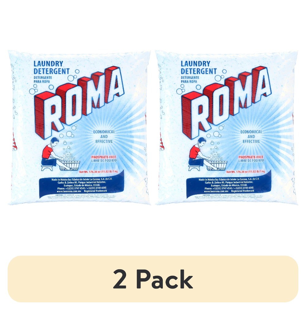 (2 pack) Detergent, Heavy-Duty Use, All Ages, Biodegradable & Phosphate-Free