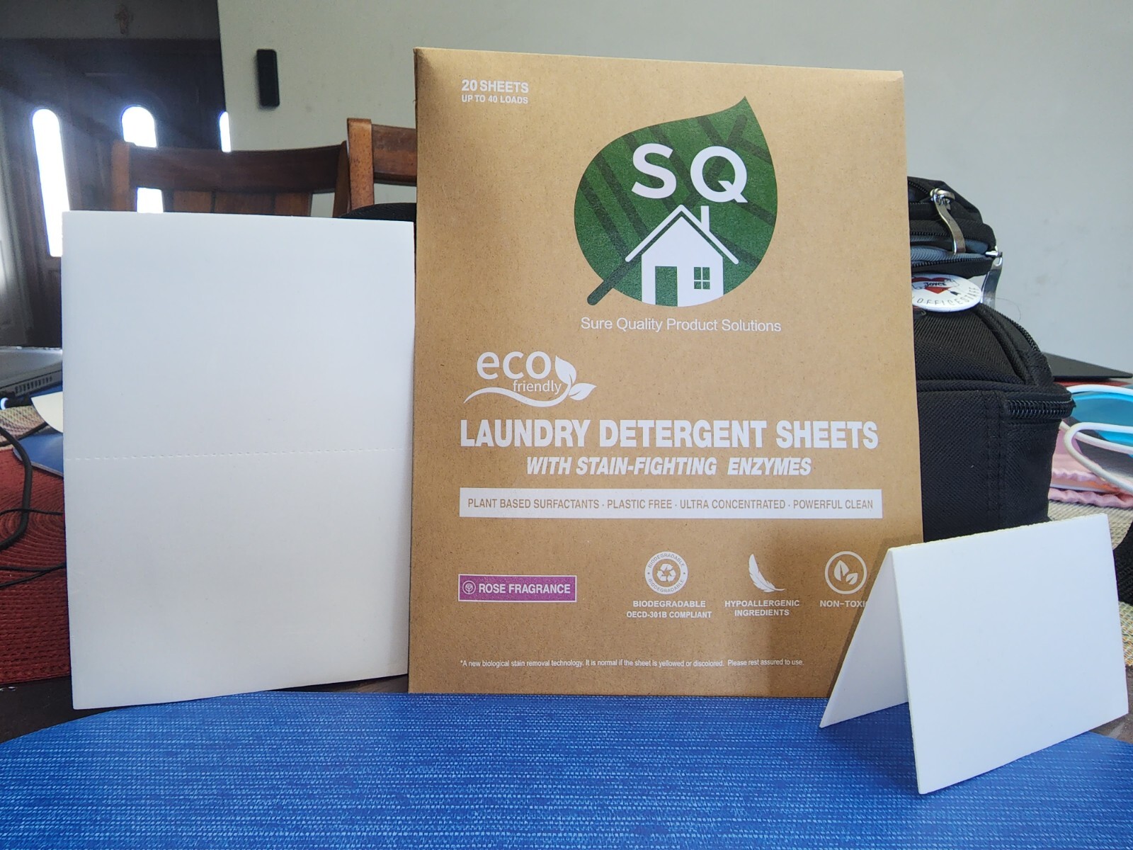 SQ Eco Laundry Strips – Rose Bush 40 loads /20 sheets (Pack of 4)