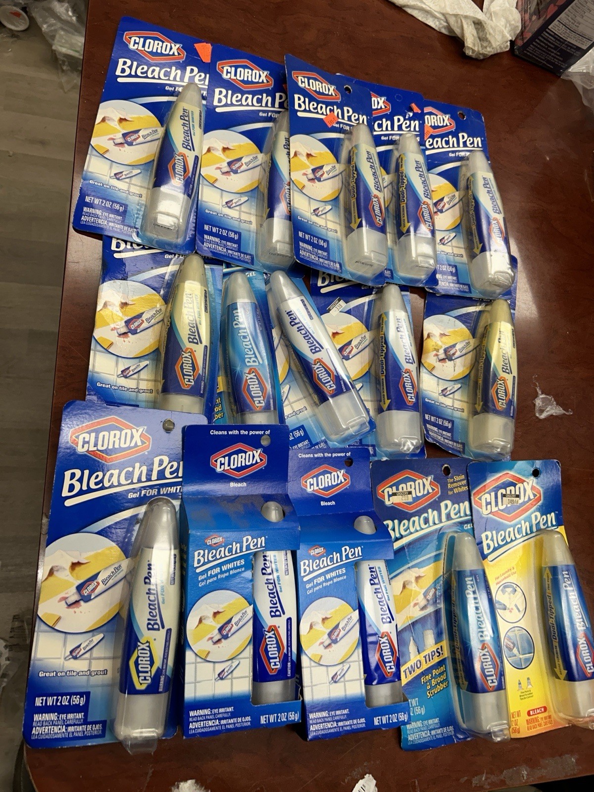 LOT Of 20 Clorox Bleach Pen Gel For Whites Dual Tipped 2 Oz New ,OLD STOCK
