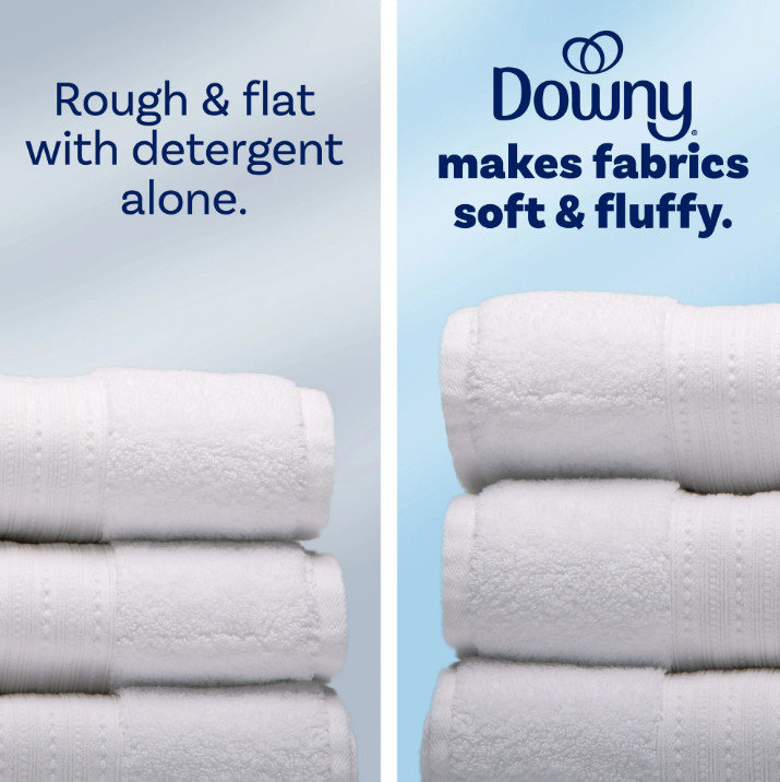 Downy Liquid Fabric Softener, Cool Cotton Scent, 111 fl oz, 150 Loads