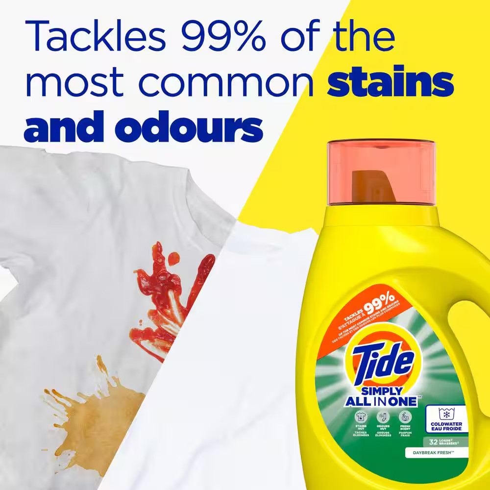 2-Pack All-in-One Liquid Laundry Detergent, Daybreak Fresh Scent, 117 fl. oz.