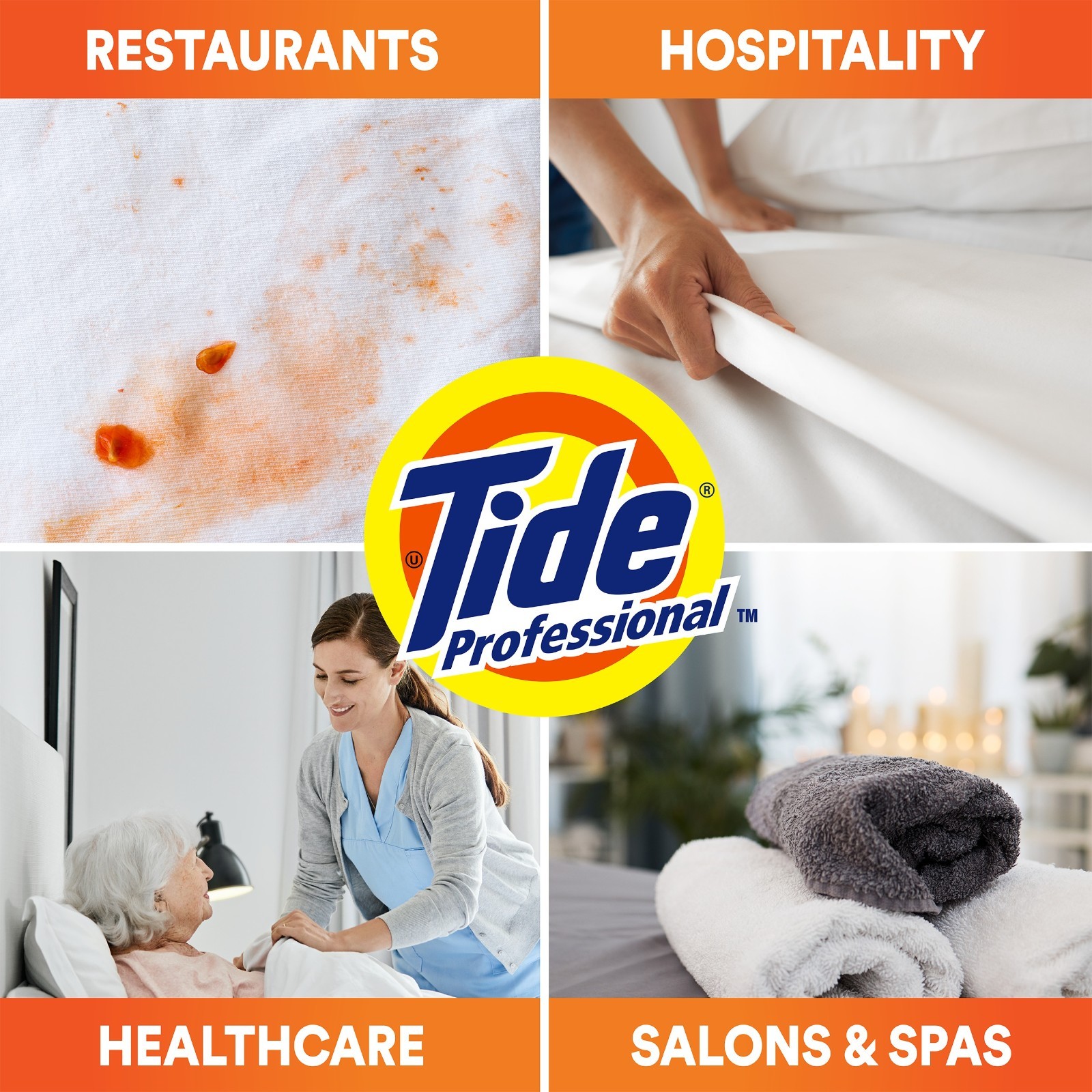 Tide Professional Commercial Powder Laundry Detergent Fresh Scent, 197 oz, 1 Box