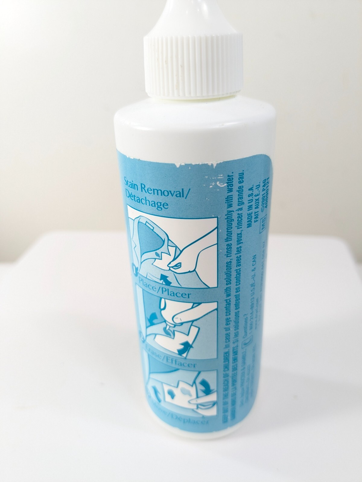 Vintage Dryel Stain Remover Bottle Liquid 3.38oz & absorbent pad set 4 dry clean