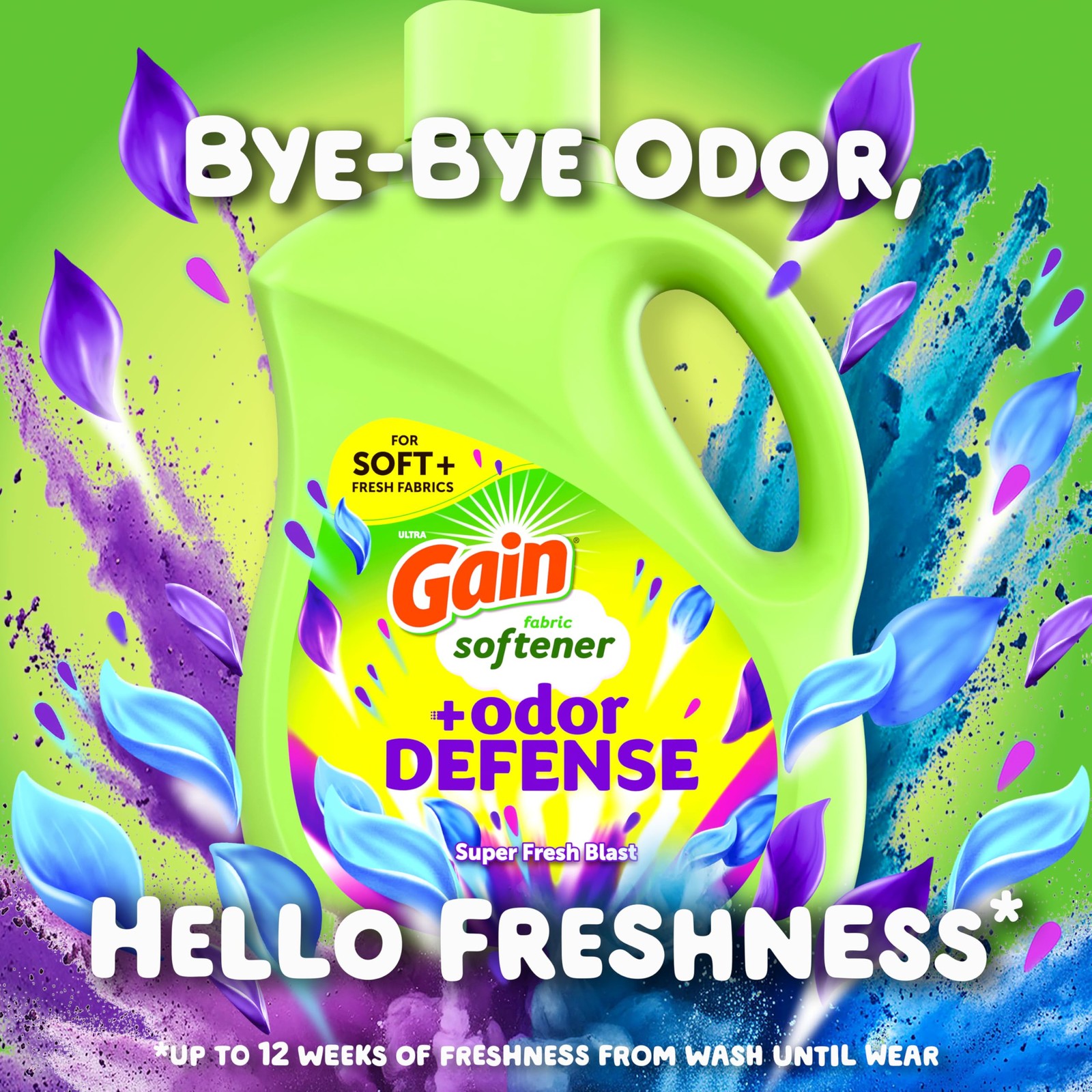 Gain Super Fresh Blast Liquid Odor Defense Fabric 140 Fl Oz (Pack of 1)
