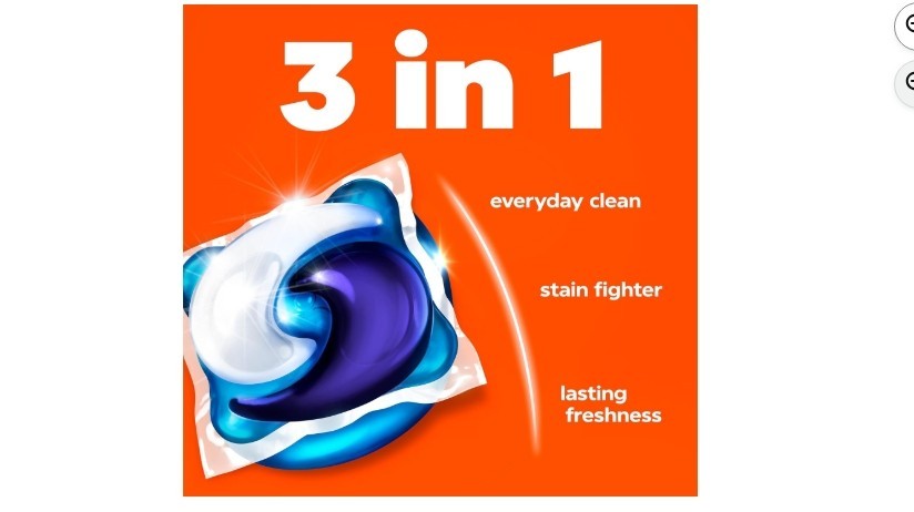 Tide PODS Laundry Detergent Pacs, 3-in-1 Stain Remover, Odor Fighter, Color Prot