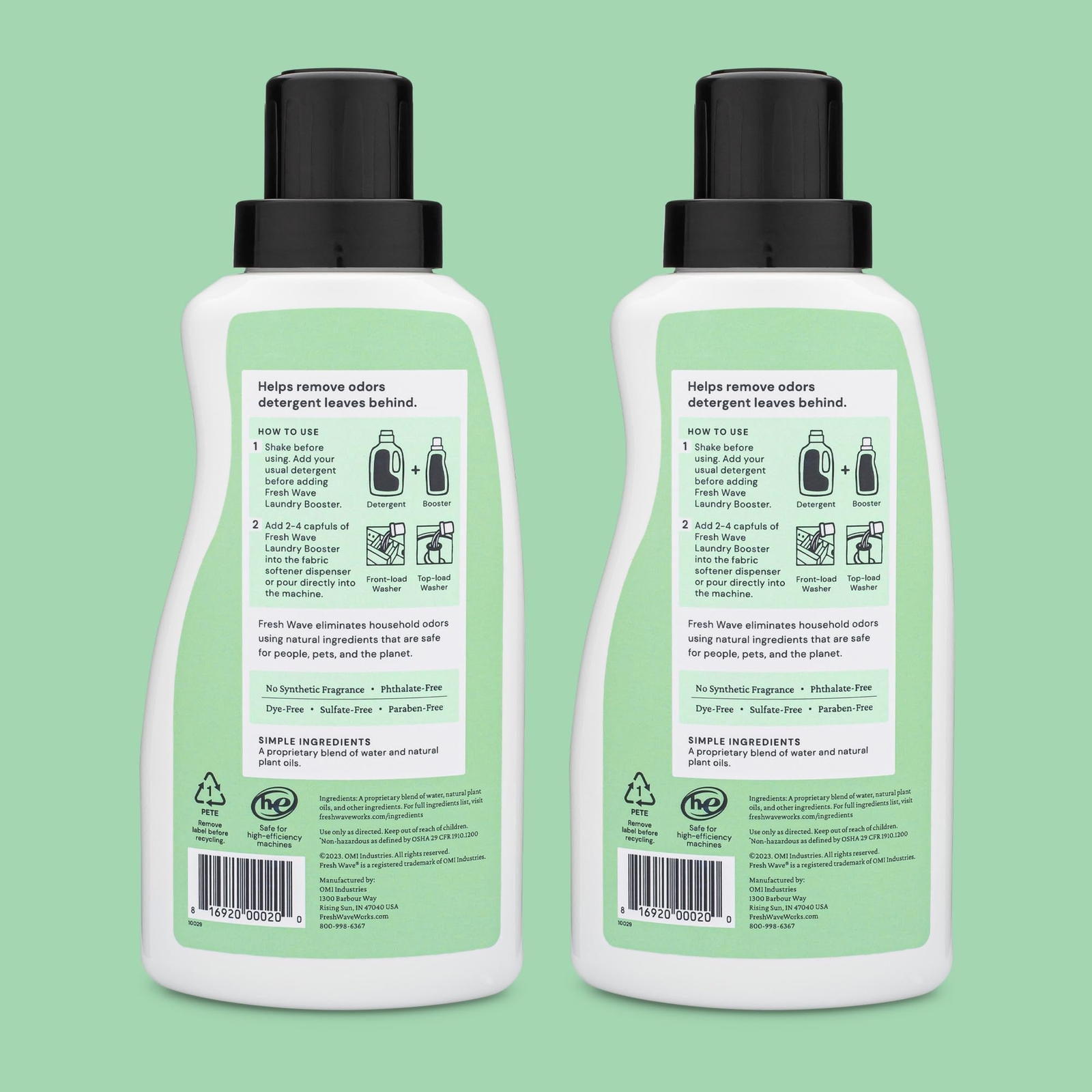 Fresh Wave Laundry Booster Odor Eliminator 24 Fl Oz Pack of 2 Multi-Use Deodo…