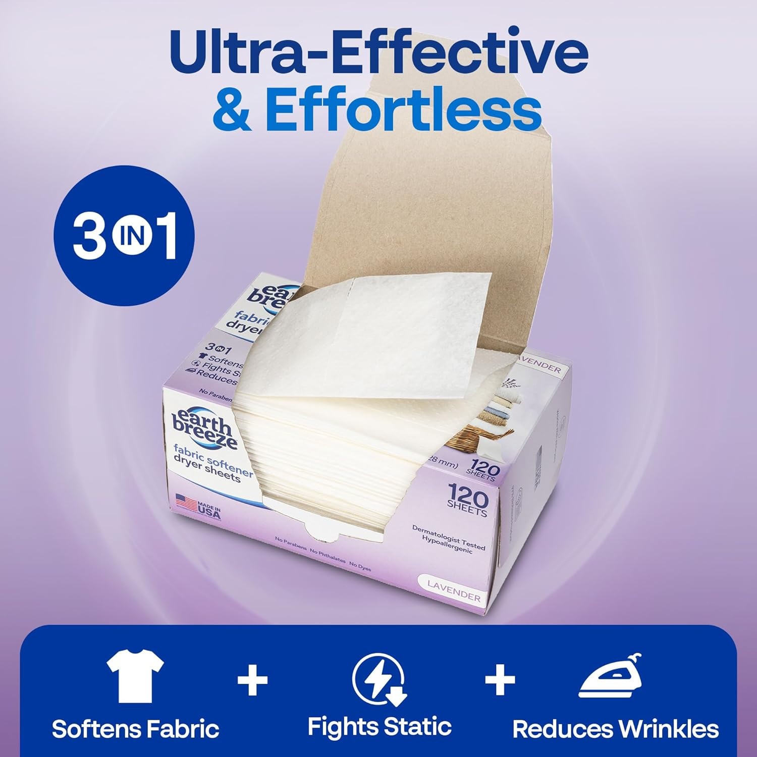 Earth Breeze Laundry Detergent Sheets, No Harsh (Select Your Scent & Count )