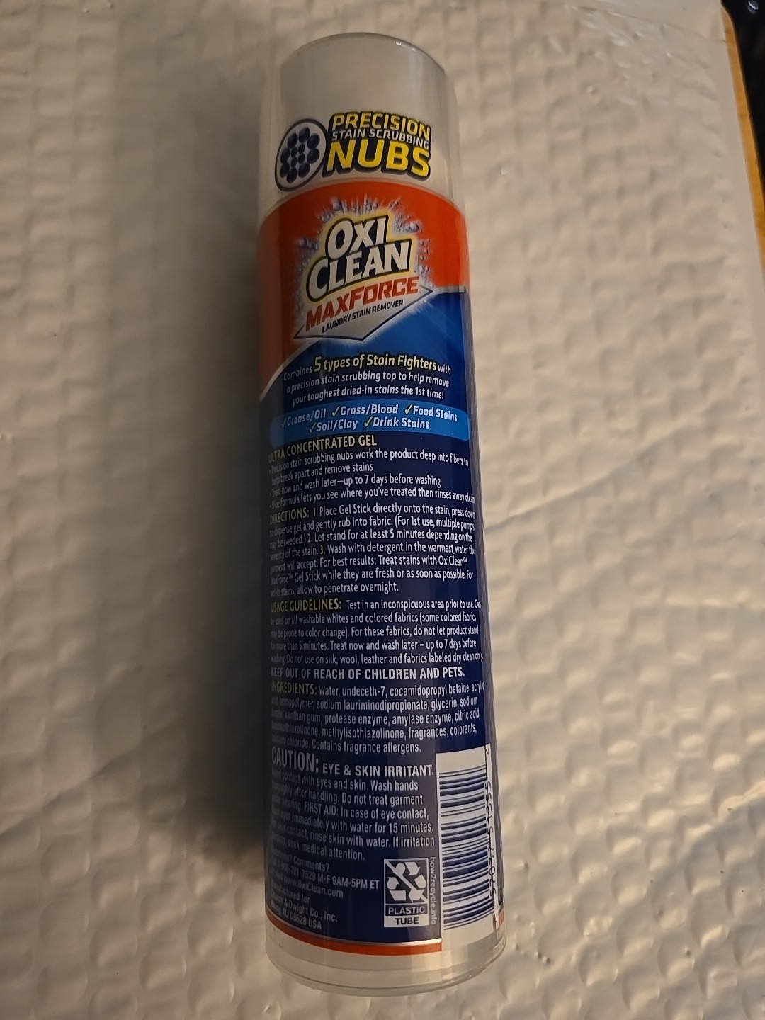 2 OxiClean 6.2 Oz Max Force 5 In 1 Power Laundry Stain Remover Gel Stick (J39)
