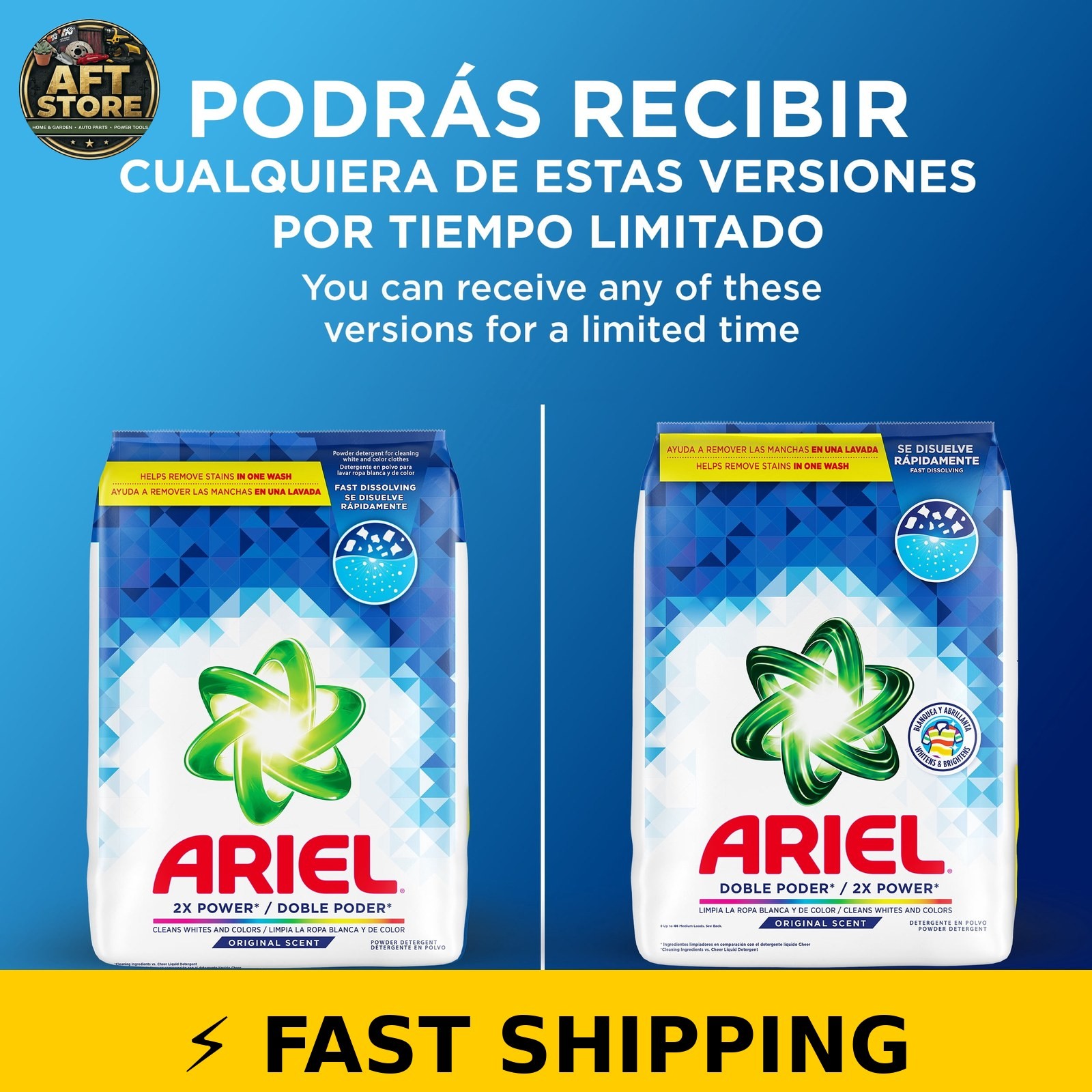 Ariel Laundry Detergent Powder, Original Scent, 5.8 kg, 129 Loads