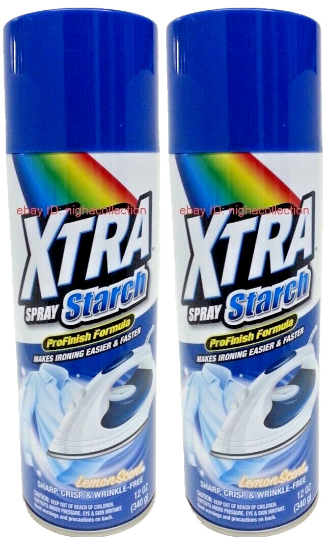 ( LOT 2 ) The.H.Store Xtra Heavy Starch lemon Scent Crisp Finish 12 Oz Each NEW