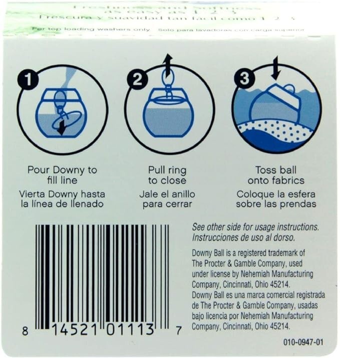 Ultra Downy Ball Liquid Fabric Softener Dispenser Laundry Washer FREE SHIPPING