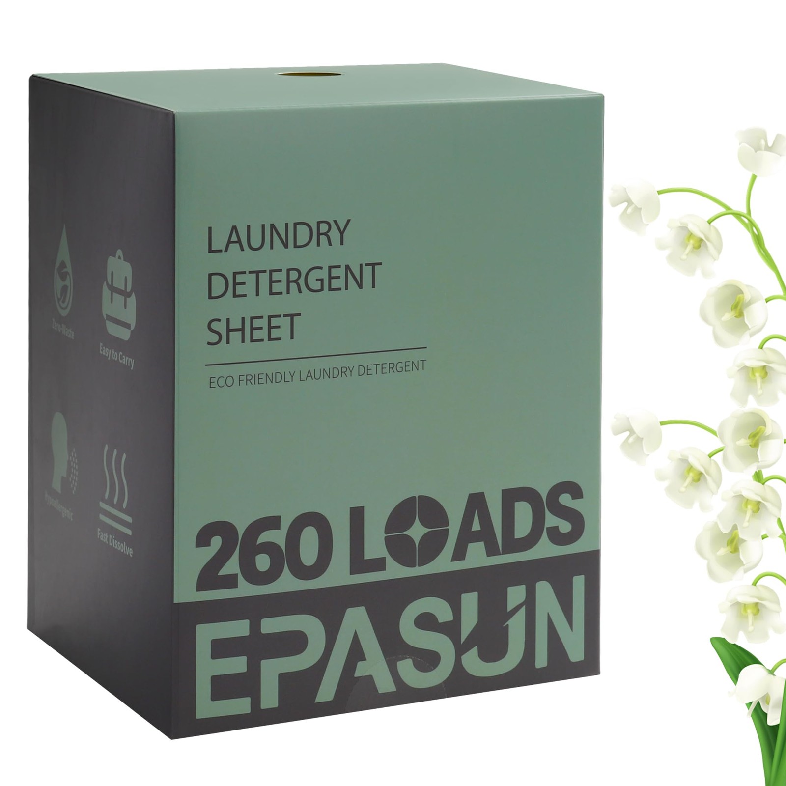 Laundry Detergent Sheets 260 Loads, Fresh Scent, Eco-Friendly Liquidless Soap…