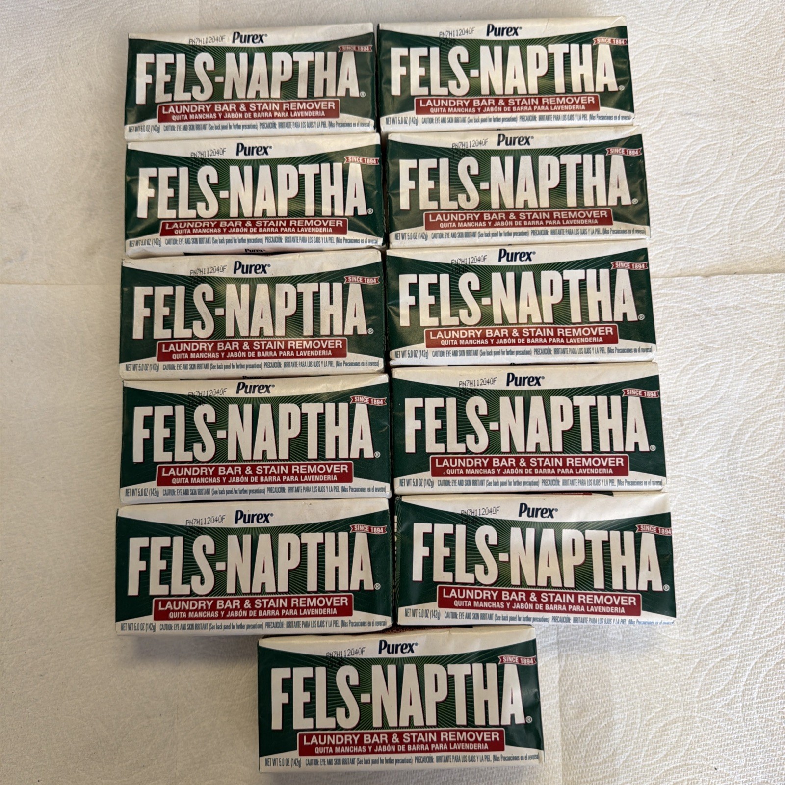 Fels-Naptha Laundry Bar Stain Remover 5 Oz. – Pack of 11