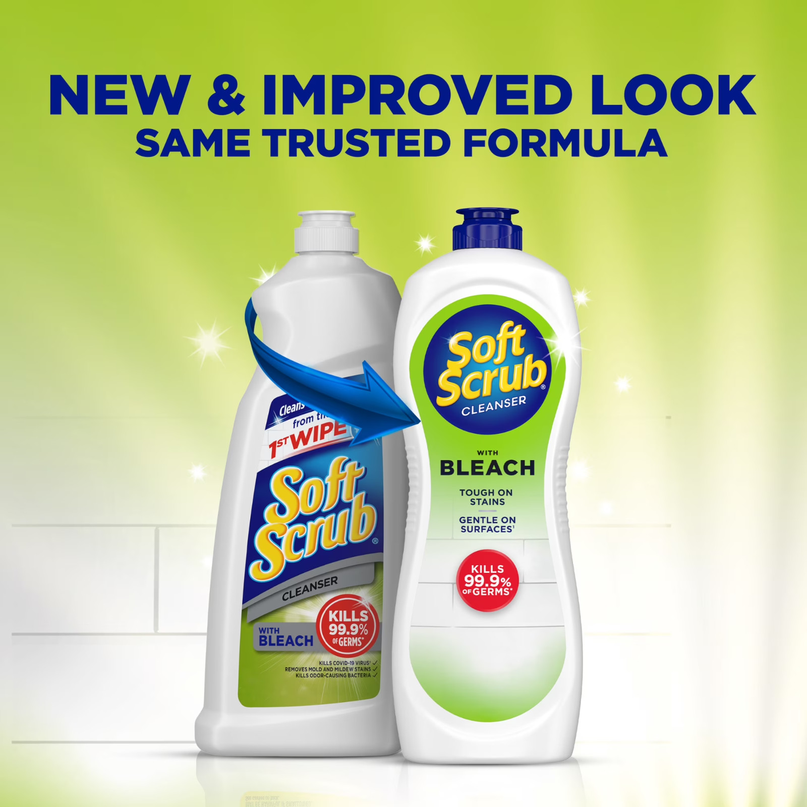 Soft Scrub with Bleach Cleaner 24 oz Bathroom & Kitchen Surface Cleaner