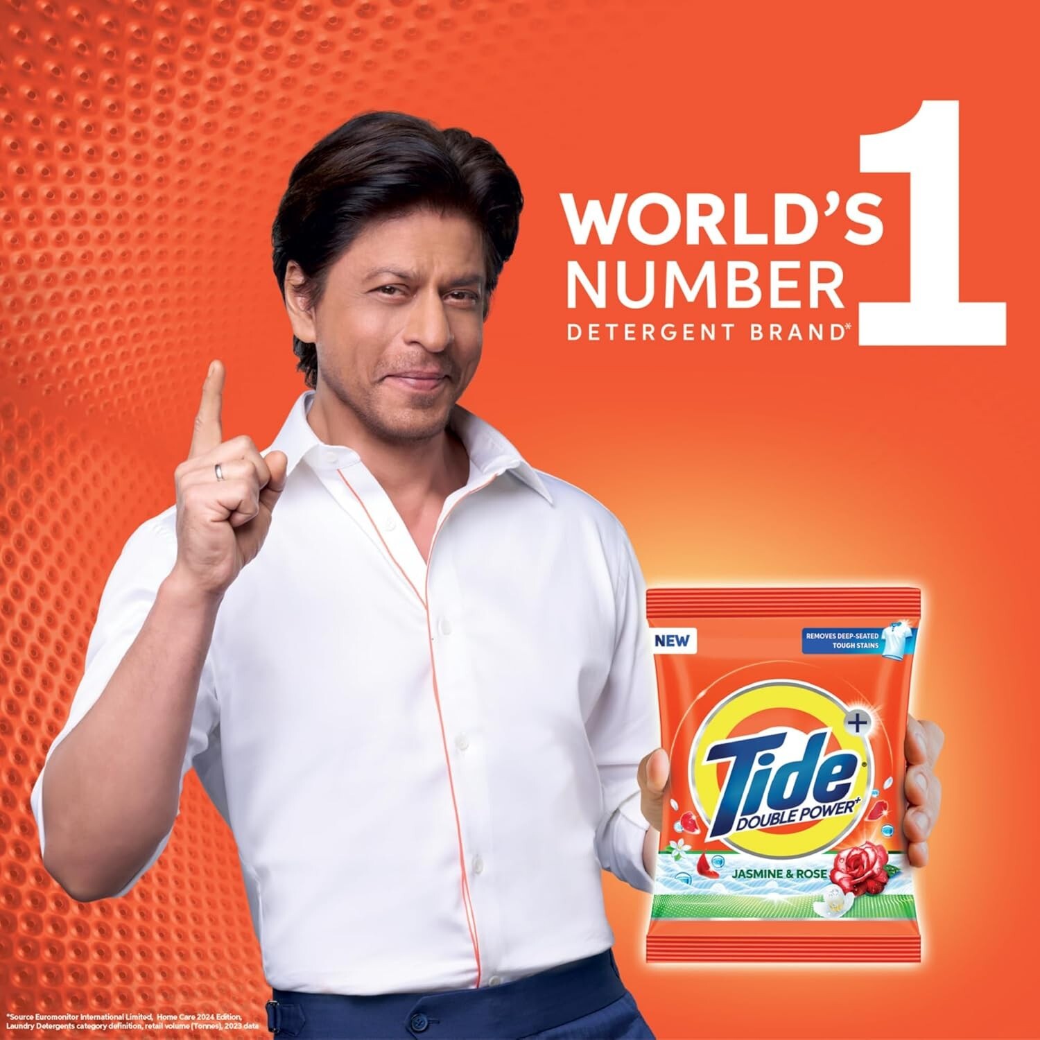 Tide Plus Double Power Detergent Washing Powder Jasmine & Rose 6kg + 2kg FREE