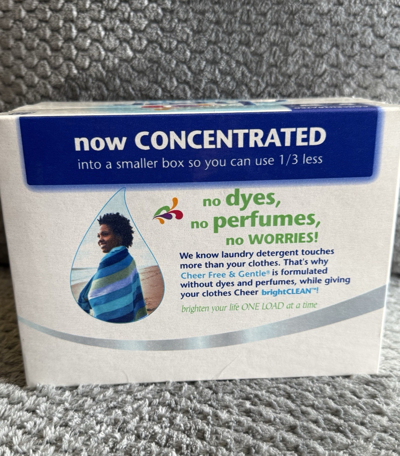 Cheer BrightCLEAN Free and Gentle Detergent 56oz 40 Loads Free of Dyes & Perfume