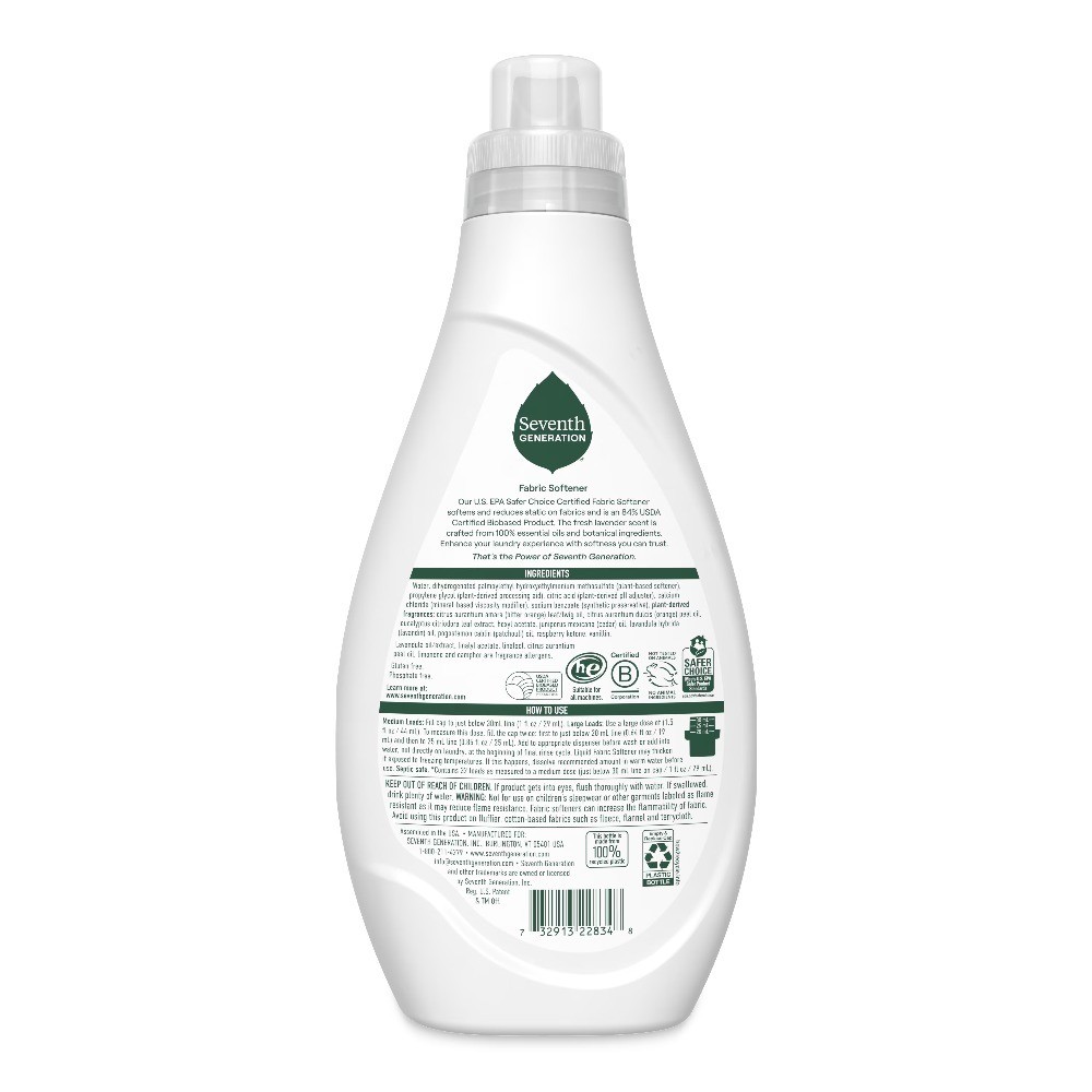 Fresh Lavender Scent Fabric Softener Liquid 32 fl oz for 32 Loads