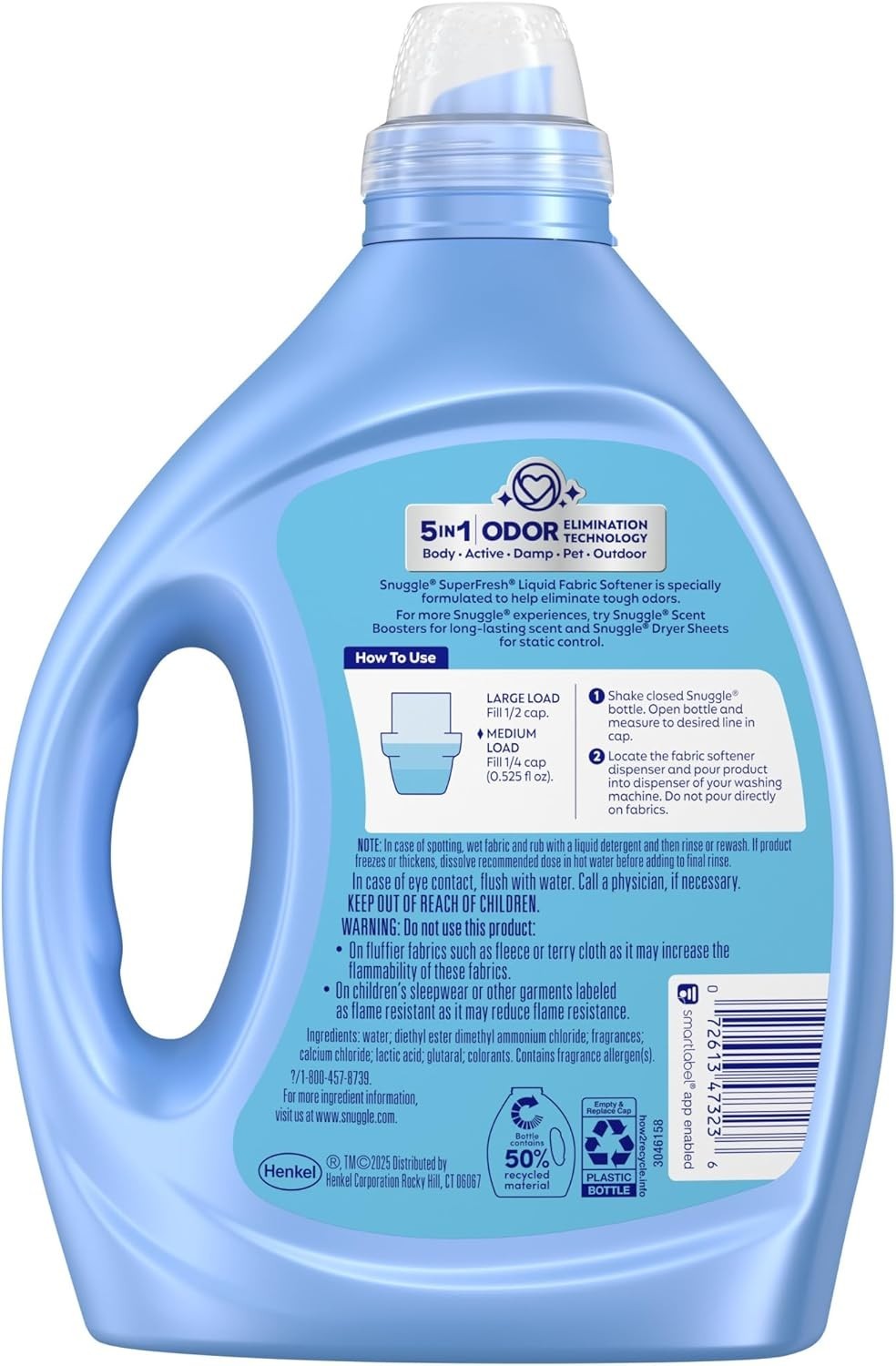 Snuggle Plus SuperFresh Liquid Fabric Softener 75 Oz Spring Burst Odor Elimin…