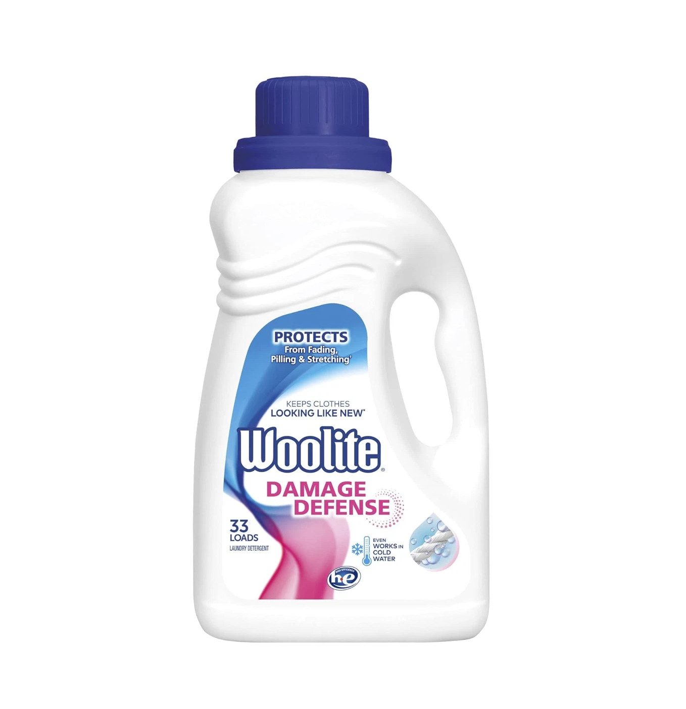 Damage Defense Liquid Laundry Detergent,Light Fresh Scent,33 Loads,50 Fl Oz,1CT