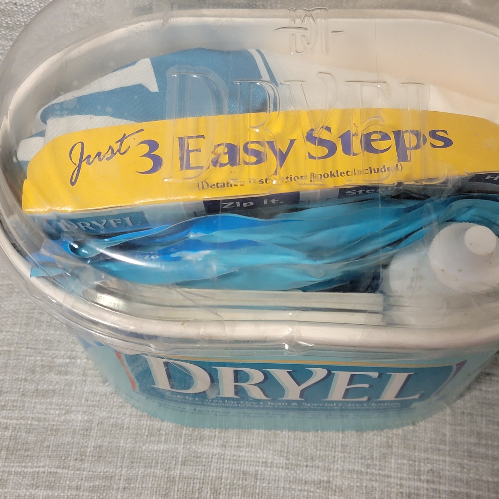 Vtg Dryel Fabric Care Starter Kit 4 Dryer Loads Open Box Complete Dry Clean