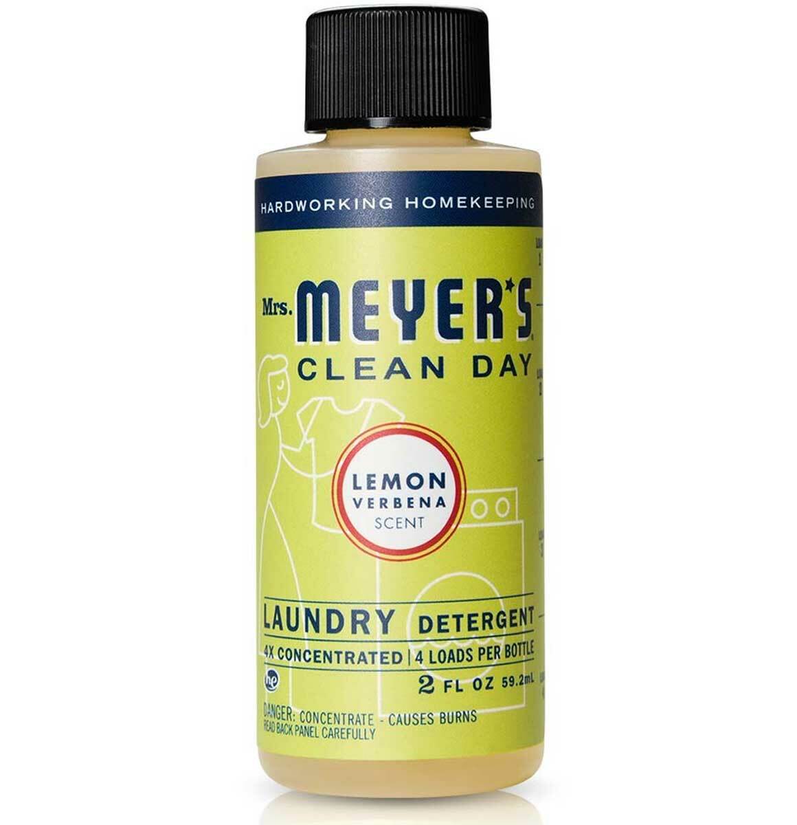 Mrs. Meyers Lemon Verbena 4x Concentrated Laundry Detergent – 2 Oz – Pack of 6
