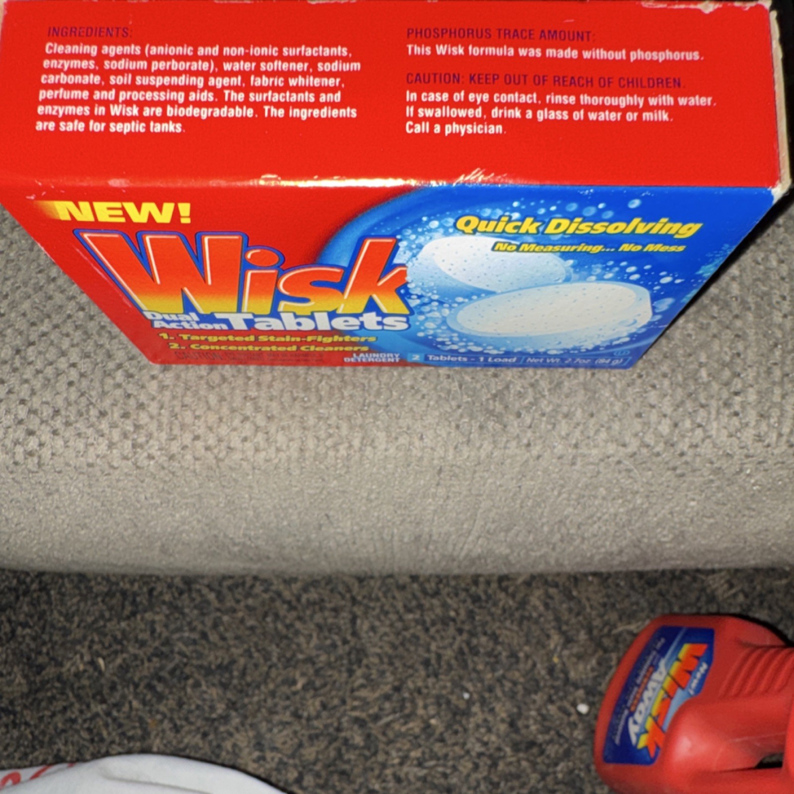 Wisk Dual Action Tablets Laundry Detergent 2 Pack Quick Dissolving. NOS