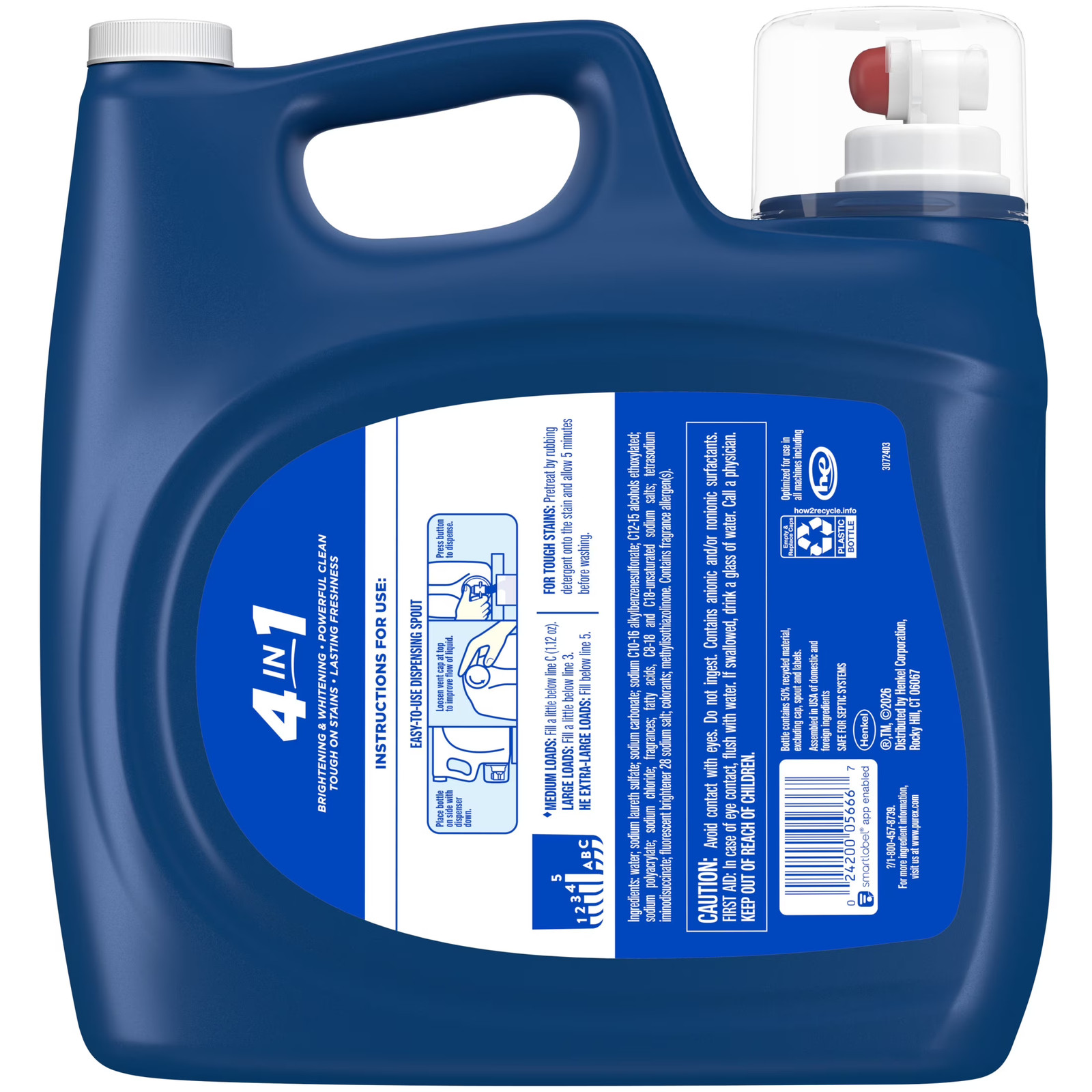 Fresh Mountain Breeze Liquid Detergent, 225 fl oz, 200 loads
