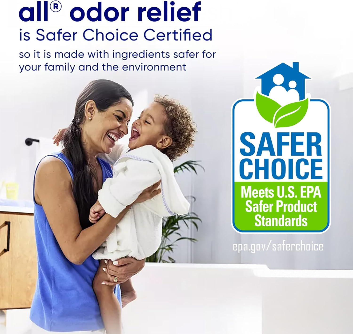 All Laundry Detergent Liquid, Free Clear for Sensitive Skin, Odor Relief, Unscen