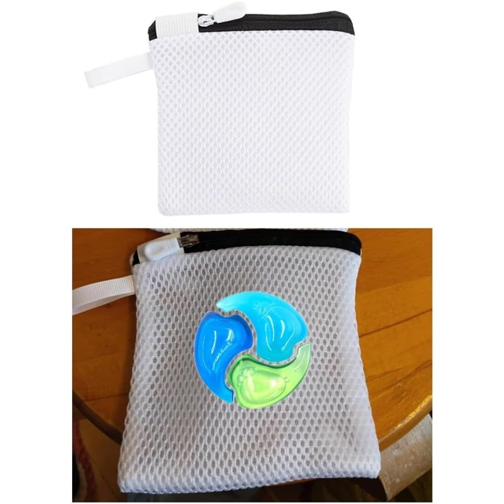 2 Pack In-Wash Scent Booster Beads Laundry Bag with Zipper Laundry Detergent