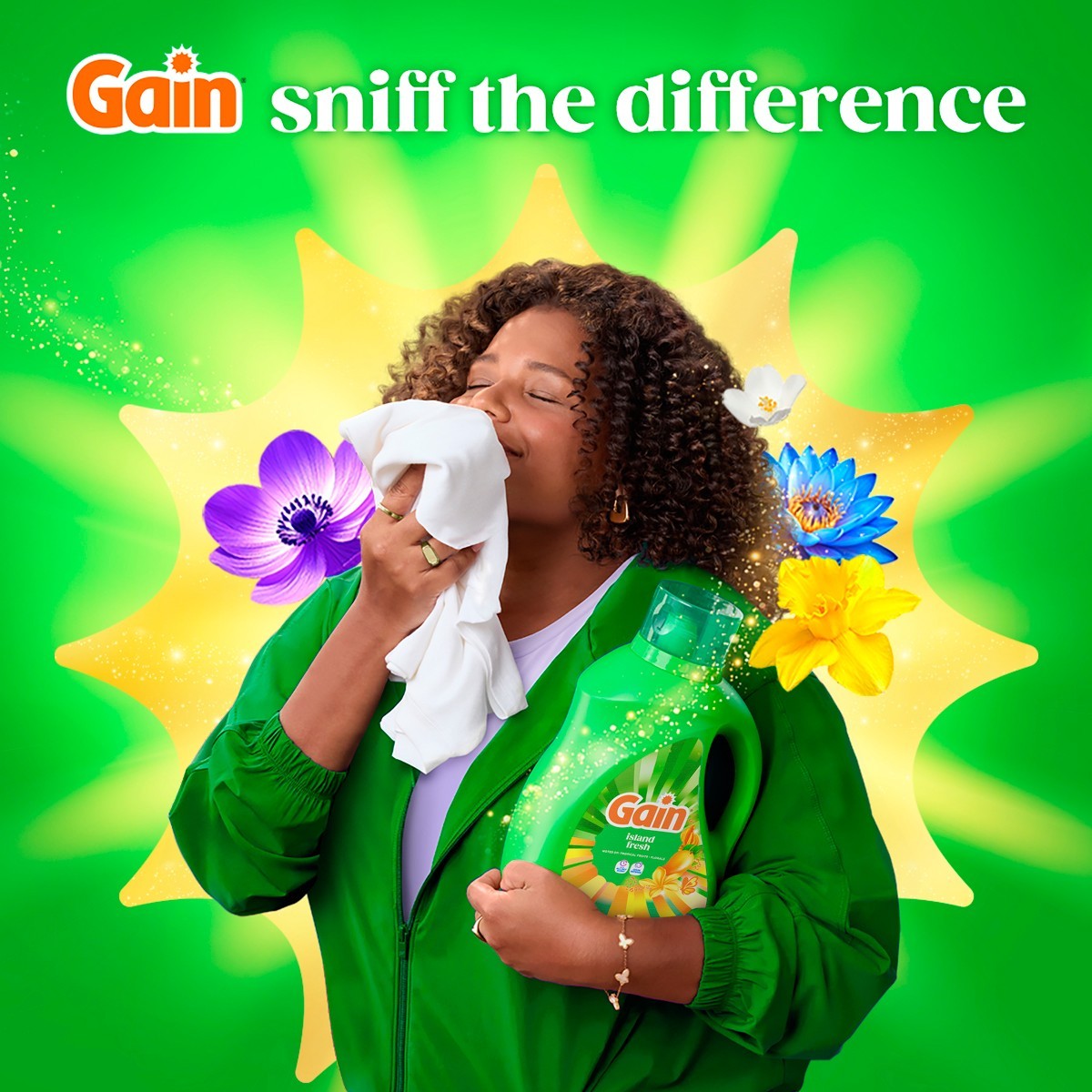 Gain Island Fresh Liquid Laundry Detergents 100 Loads – 132oz