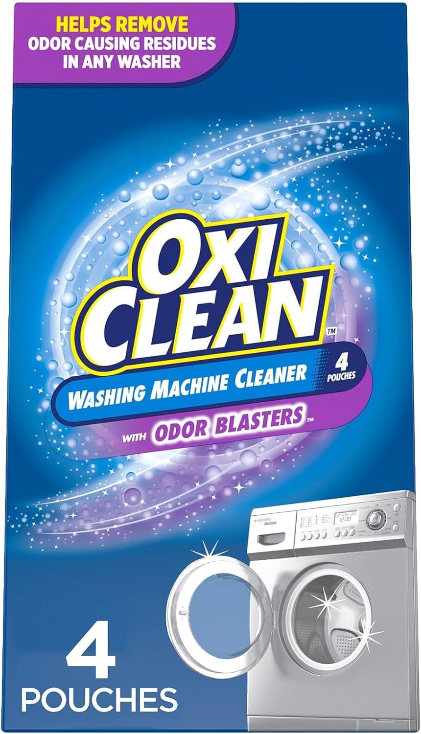 OxiClean Washing Machine Cleaner with Odor Blasters 4 Count