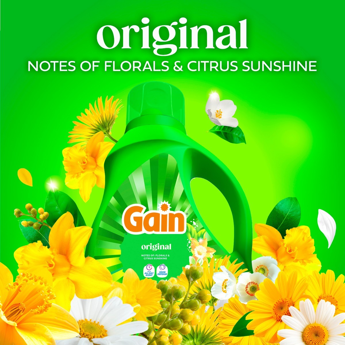 Gain Original HE Concentrated Liquid Laundry Detergent 134 Loads – 177 fl oz