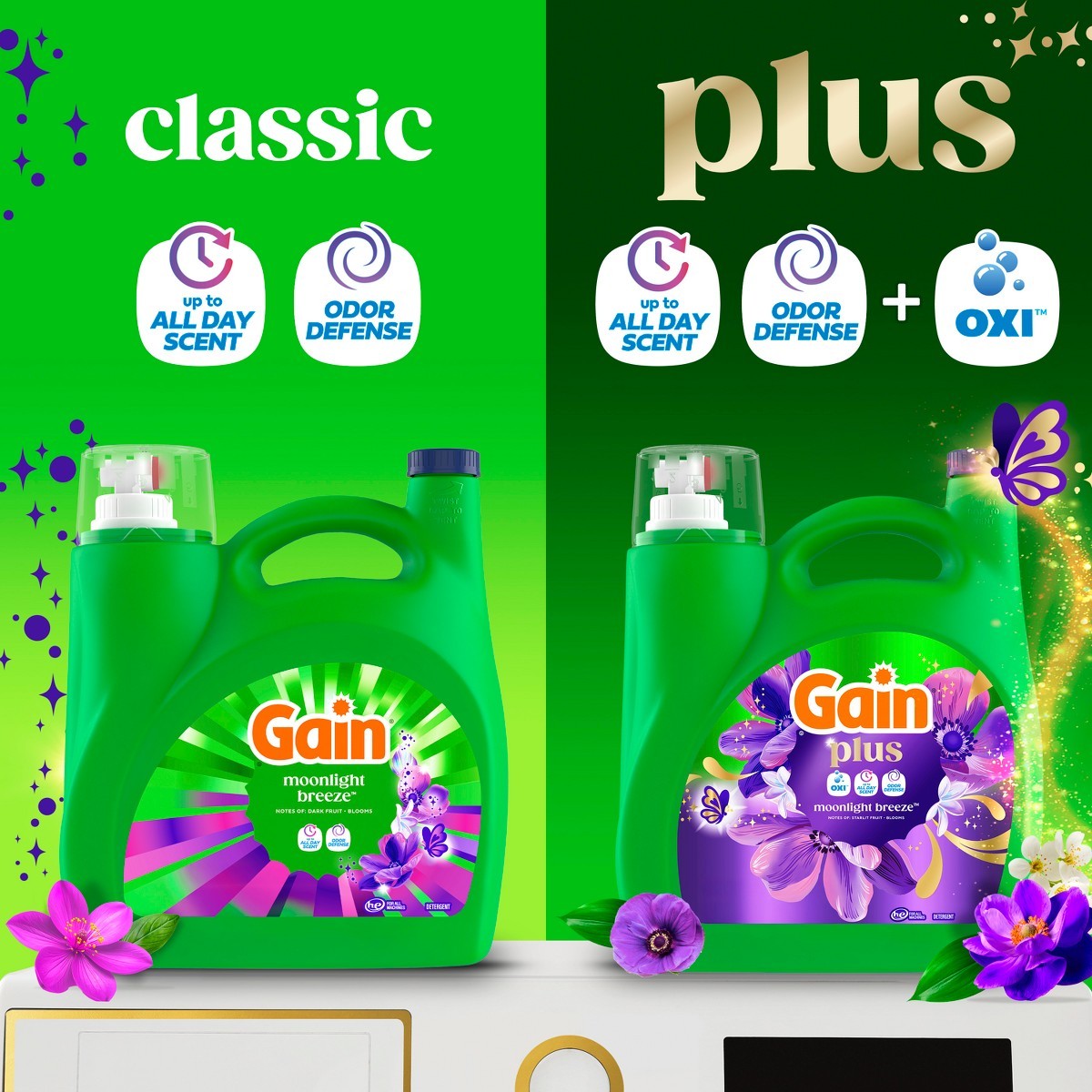 Moonlight Breeze Plus Liquid Laundry Detergents 75Loads – 99oz:For Deep Cleaning