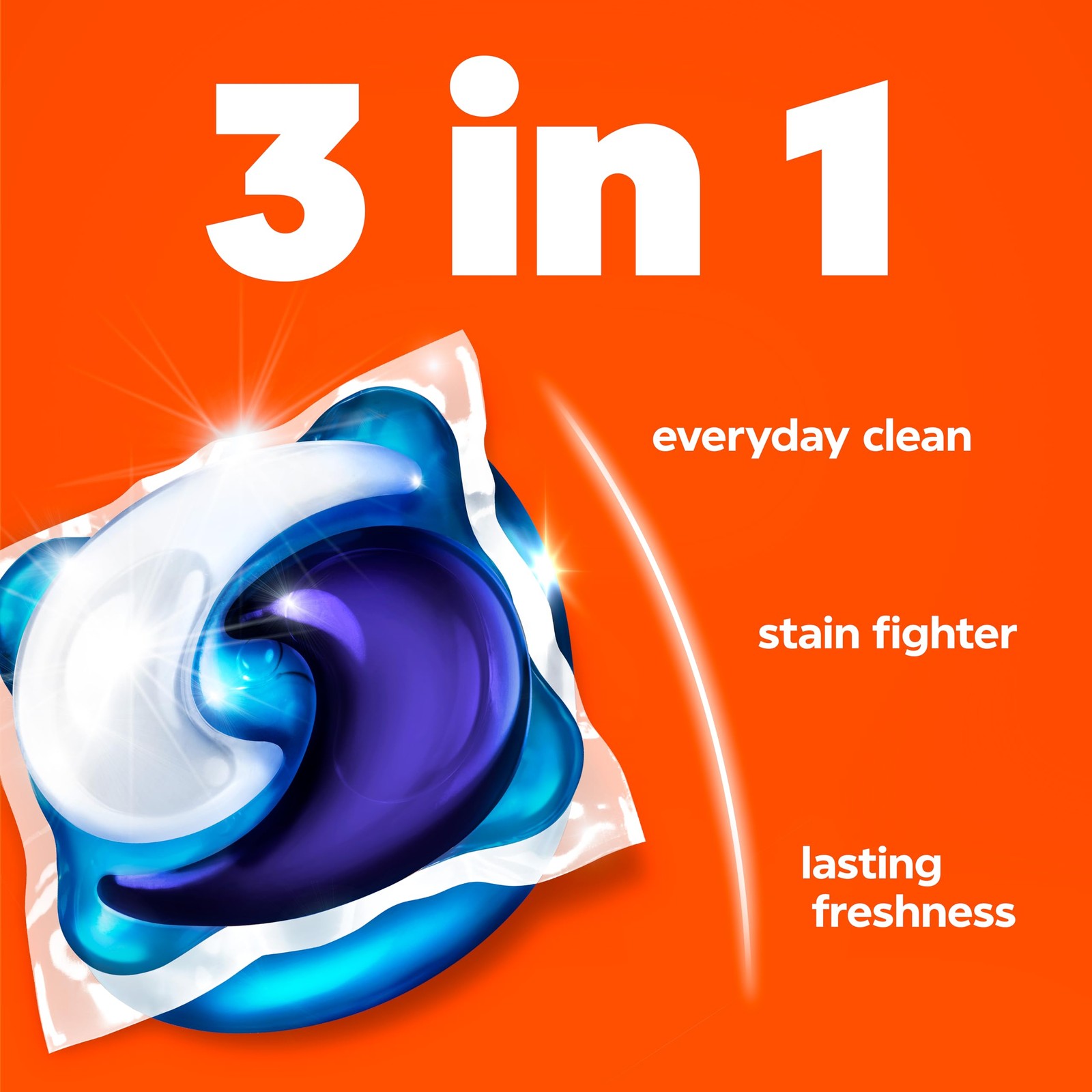 Tide PODS laundry detergent pacs, 3-in-1 Stain 112 Count (Pack of 1), red