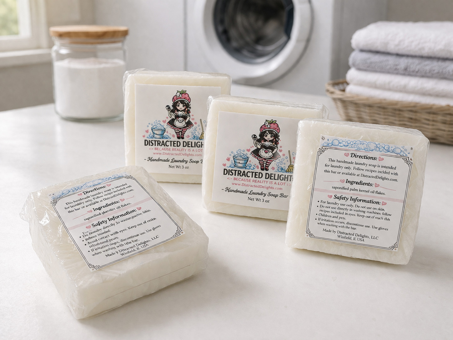 Handmade Laundry Detergent Bar w/ Recipes DIY Powdered Whipped Soap