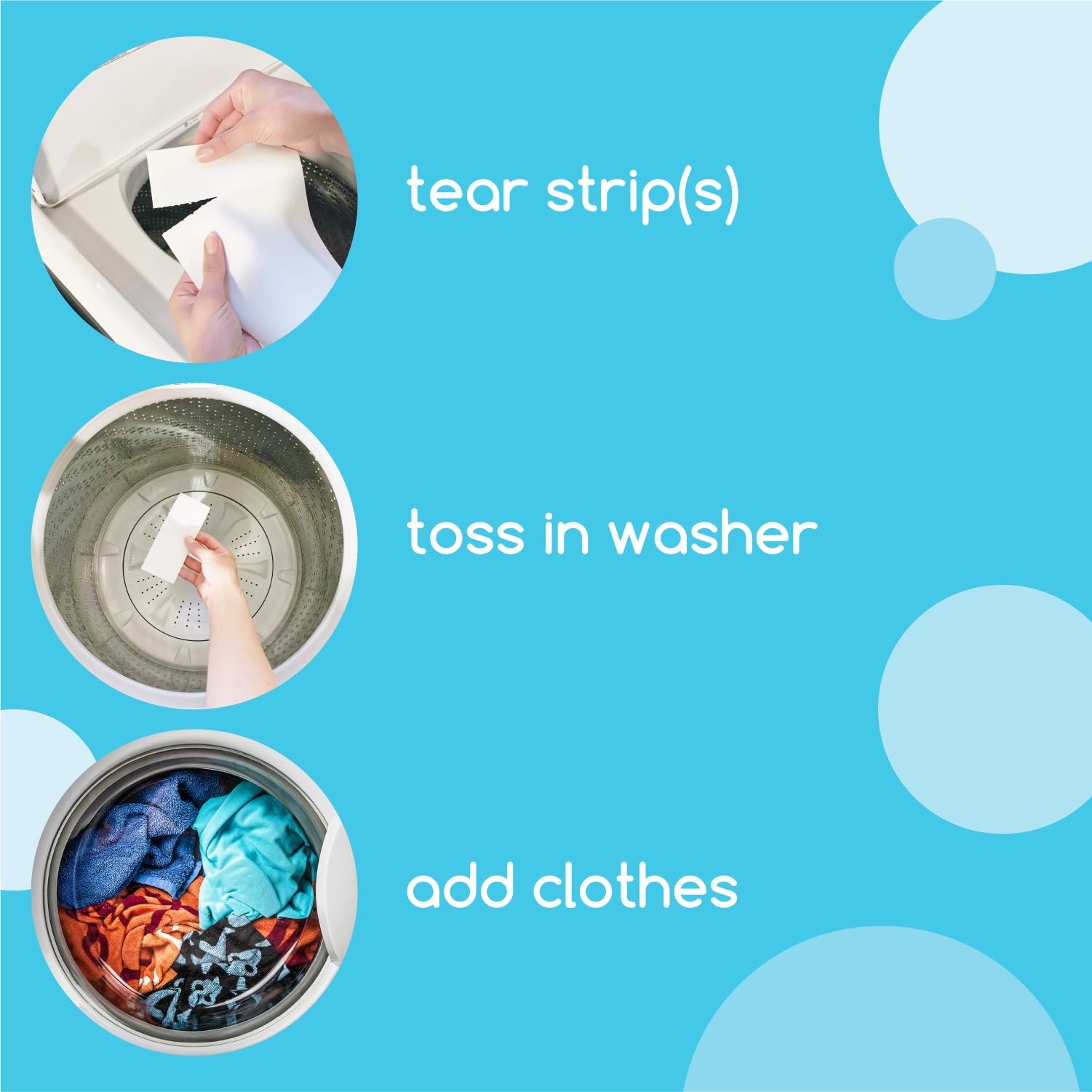 Laundry Detergent Strips [12 packs of 32 strips] – Free & Clear – Eco-friendl…