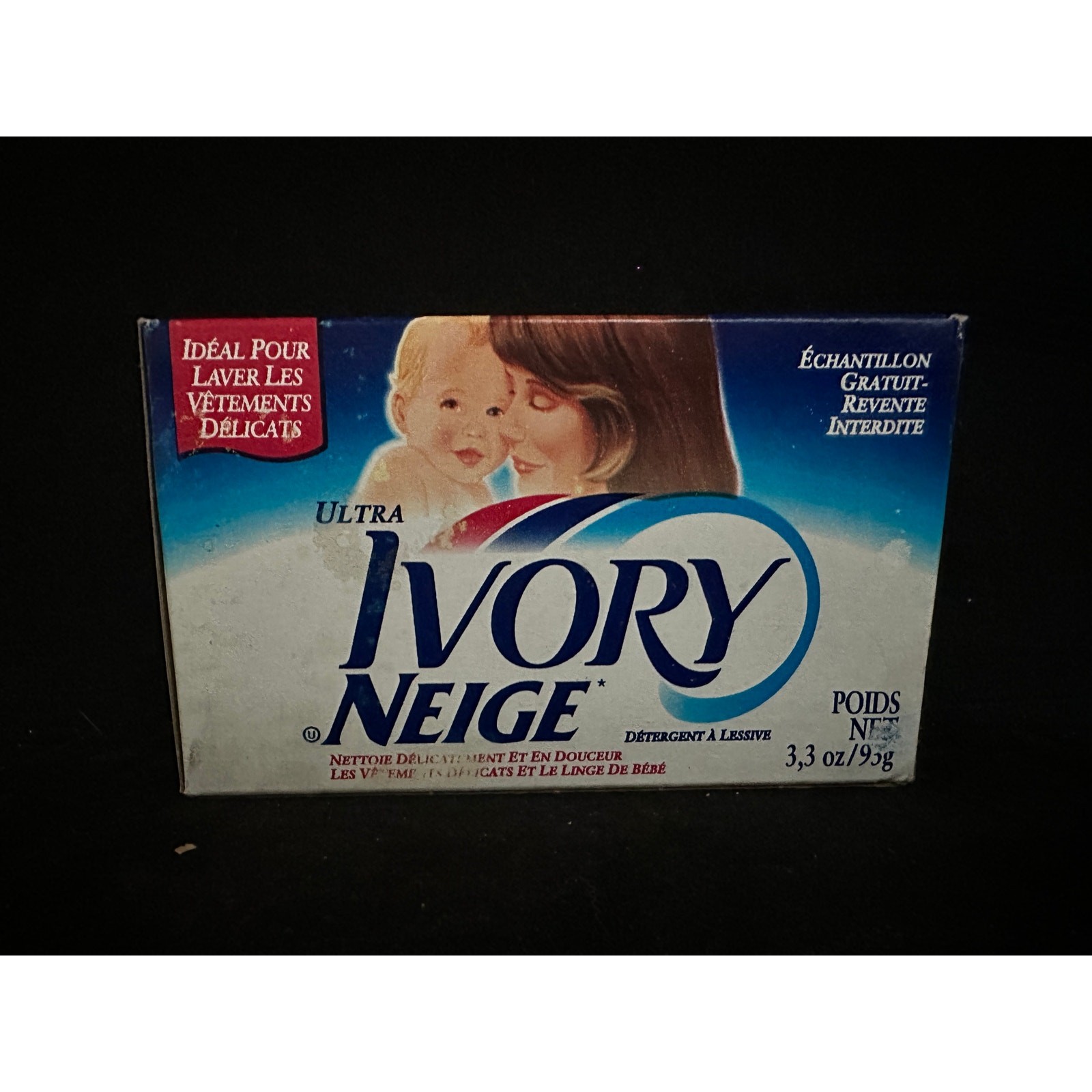 581 NOS 1995 Ivory Snow Laundry Detergent; 3.3 oz; Discontinued; PROP