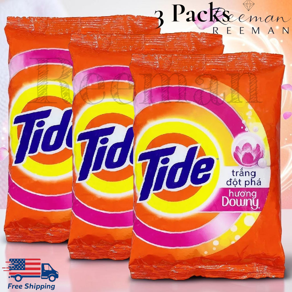 Tide Powder with Downy Laundry Detergent Powder 690 g/ 24.3 oz (3 Packs)