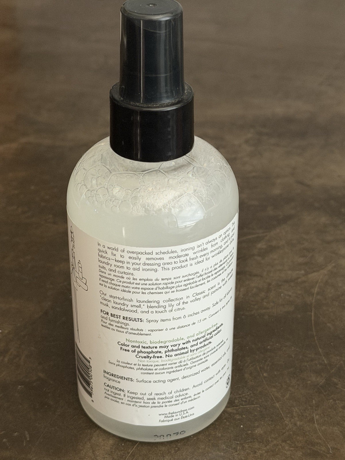 The Laundress New York Crease Release “Classic” Removes Wrinkles Spray 8 fl. oz.