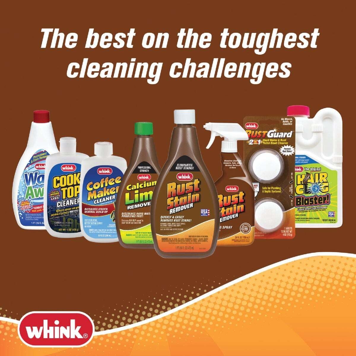 Whink 1281 10OZ Rust/Stain Remover, 10 oz, 10 10 Fl Oz (Pack of 1), No Color
