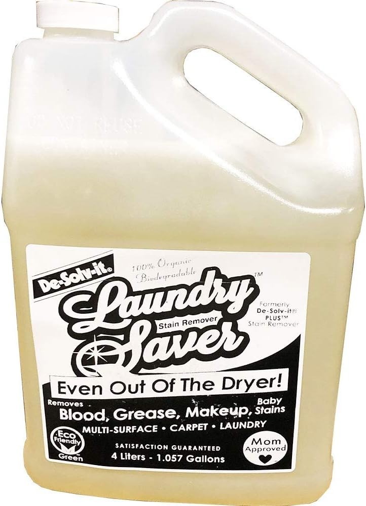 Laundry Saver Stain Remover – 1 Gallon Unscented Biodegradable Liquid Cleaner