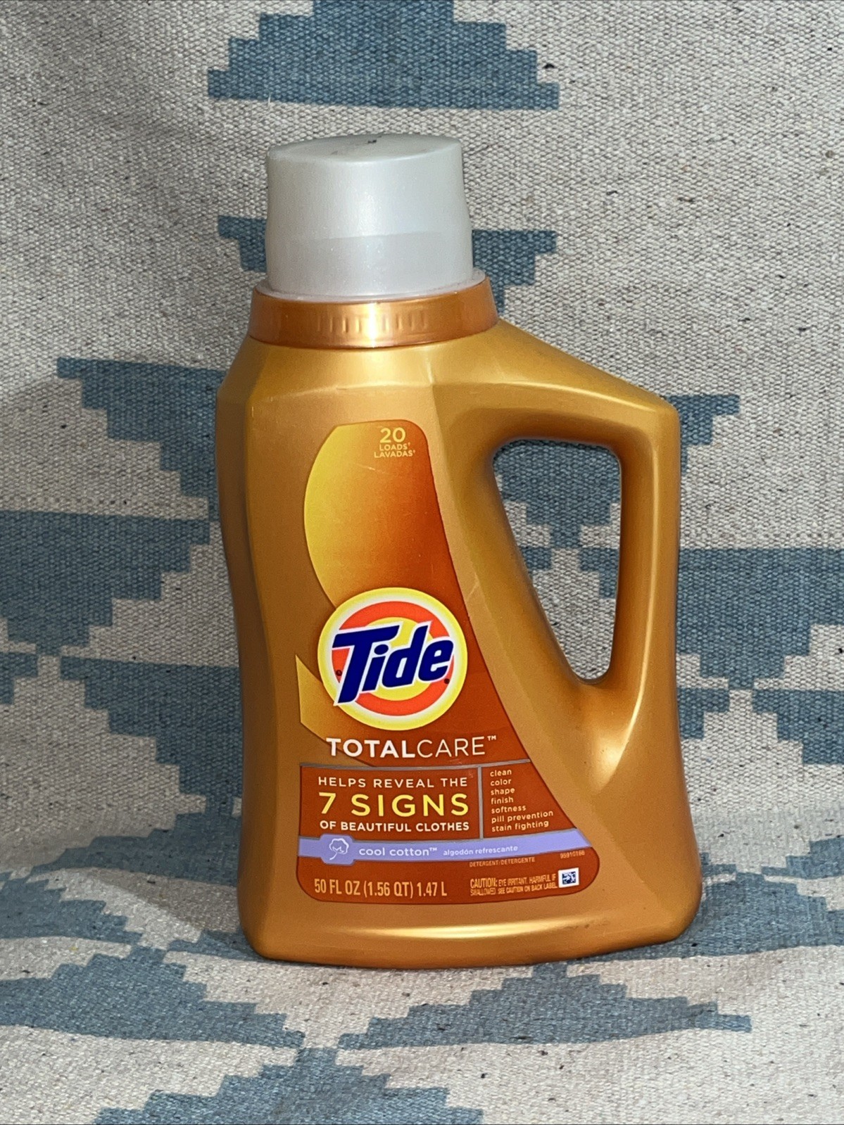 Tide Total Care Cool Cotton Laundry Detergent Cool Cotton 20 Loads 50oz New HTF
