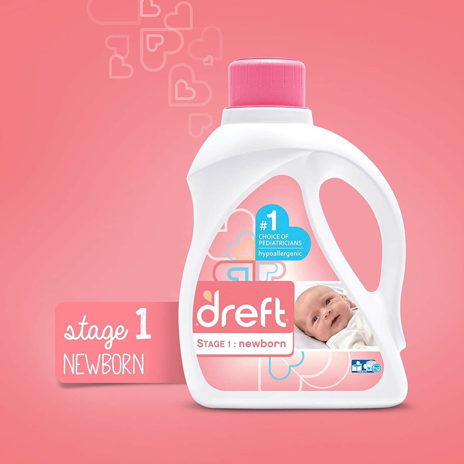 Newborn Liquid Baby Laundry Detergent, 2 Count, 64 Loads – Natural for Babies