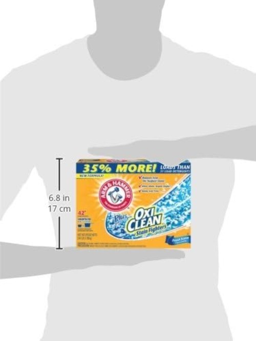 Plus OxiClean Powder Detergent – 45 Loads in Fresh Scent, Ideal for All Machines