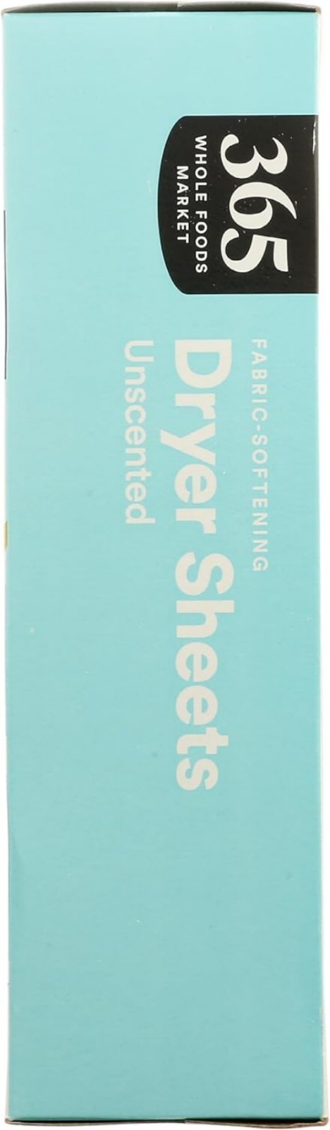 80 Count Organic Unscented Dryer Sheets – Effective Softening & Static Reduction