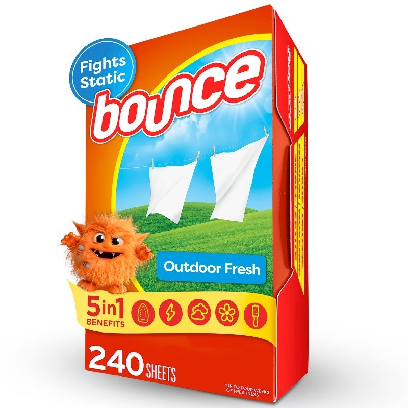 Outdoor Fresh Fabric Softener Dryer Sheets